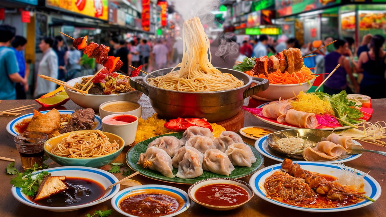 chinatown hawker leftovers consumption